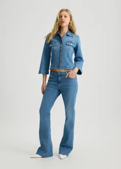 Jeans flare bottom up