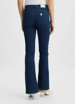 Jeans flare con bottoni