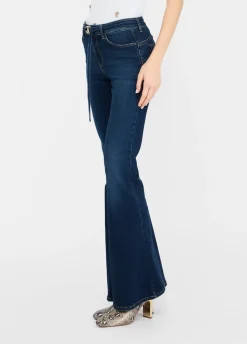 Jeans flare con cintura