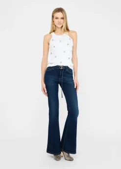 Jeans flare con cintura
