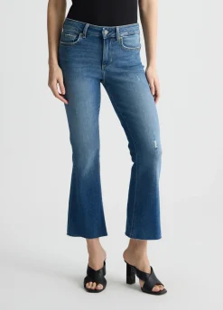 Jeans flare cropped