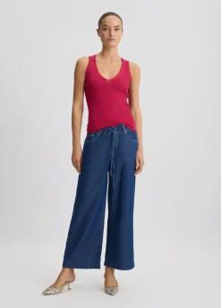 Jeans flare cropped