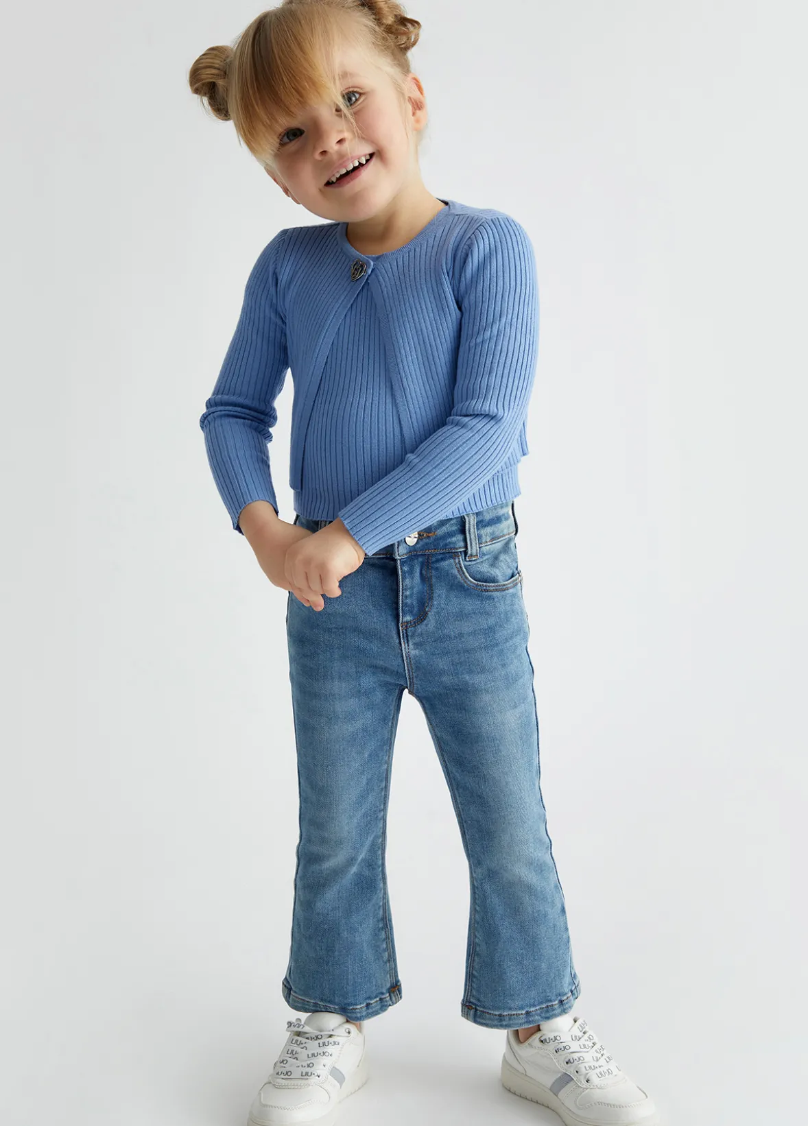 Jeans flare in cotone