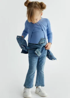 Jeans flare in cotone