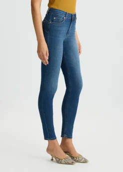 Jeans skinny a vita alta