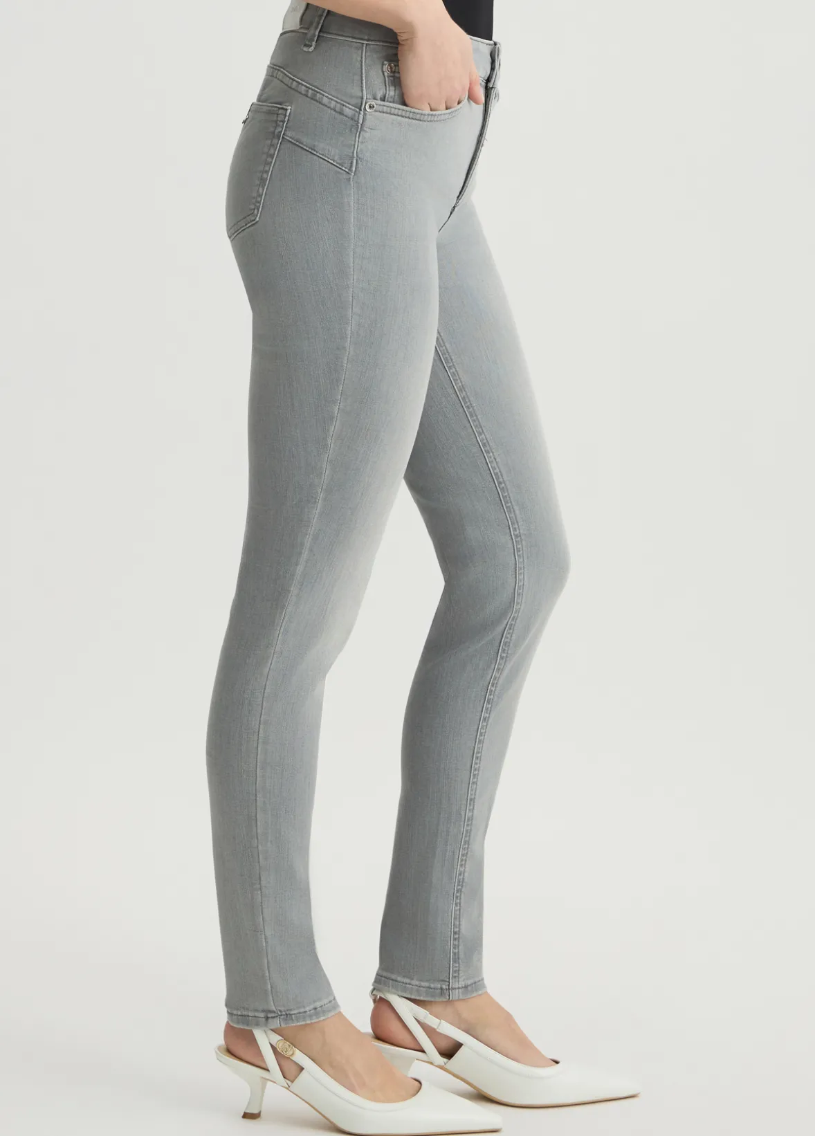 Jeans skinny a vita alta