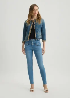 Jeans skinny a vita alta