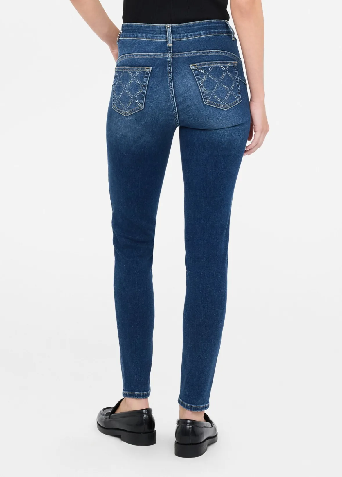 Jeans skinny a vita alta