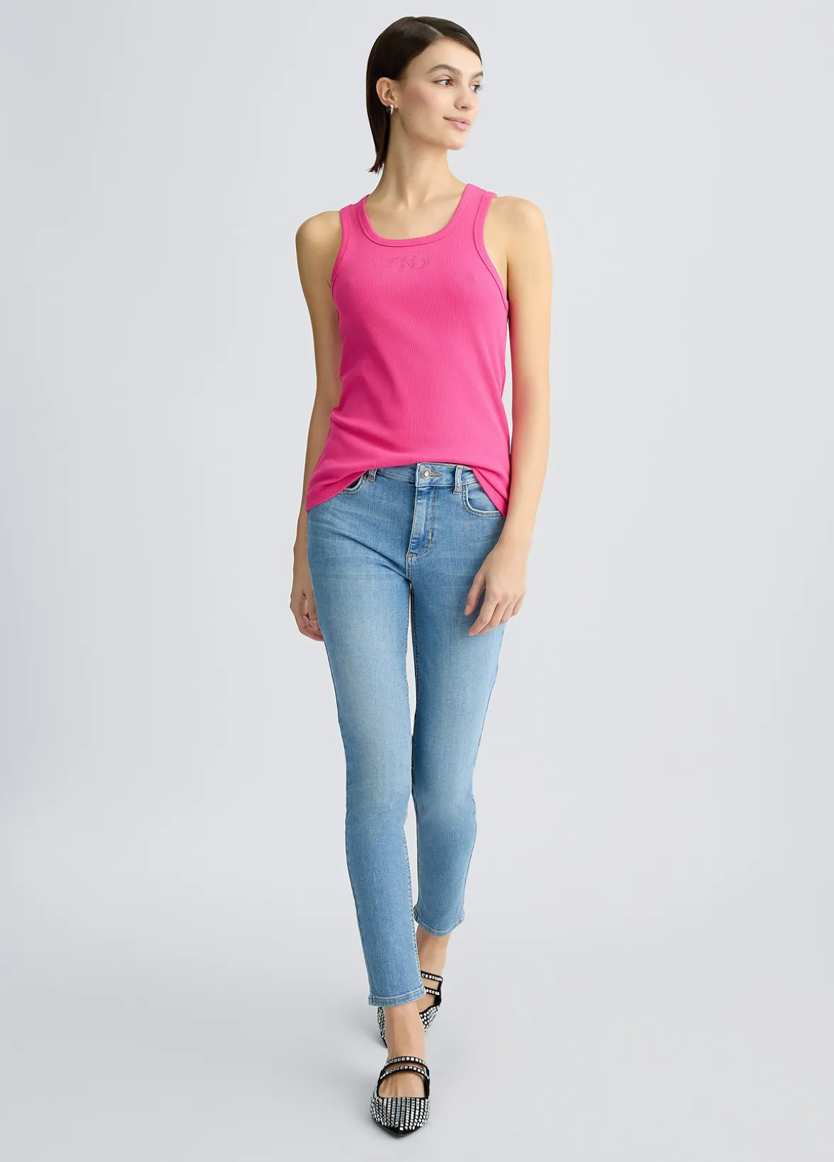 Jeans skinny a vita alta