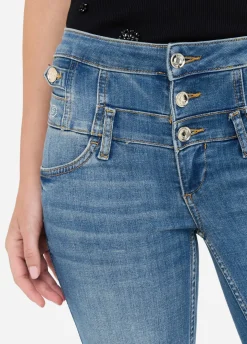 Jeans skinny a vita alta