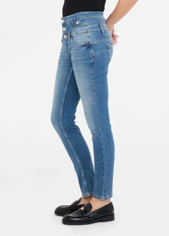 Jeans skinny a vita alta