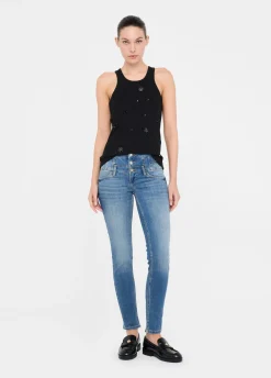 Jeans skinny a vita alta