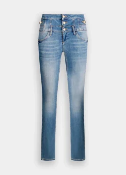 Jeans skinny a vita alta