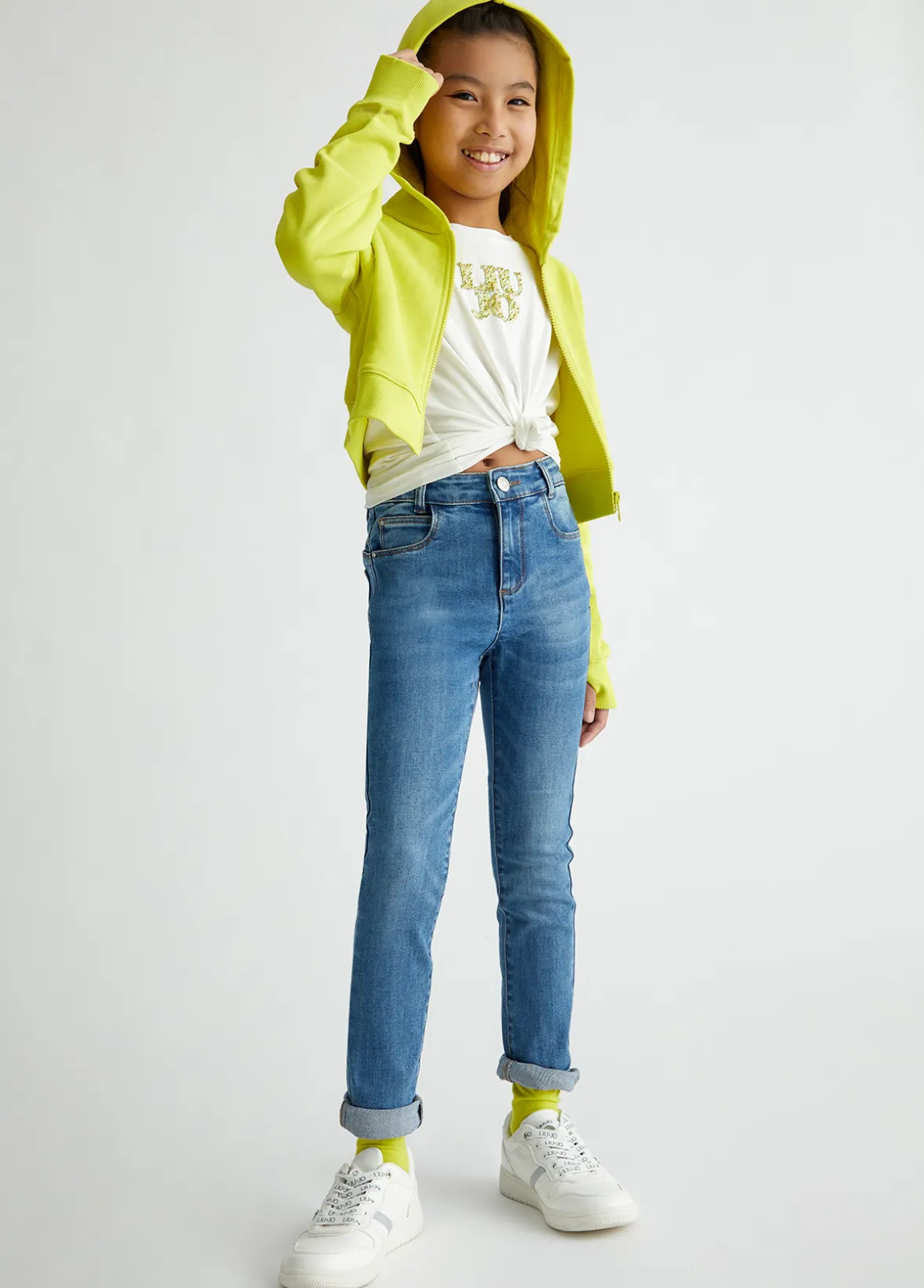 Jeans skinny a vita alta