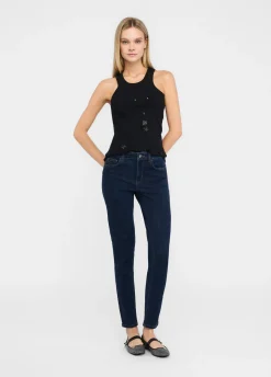 Jeans skinny a vita alta