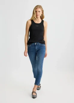 Jeans skinny a vita bassa