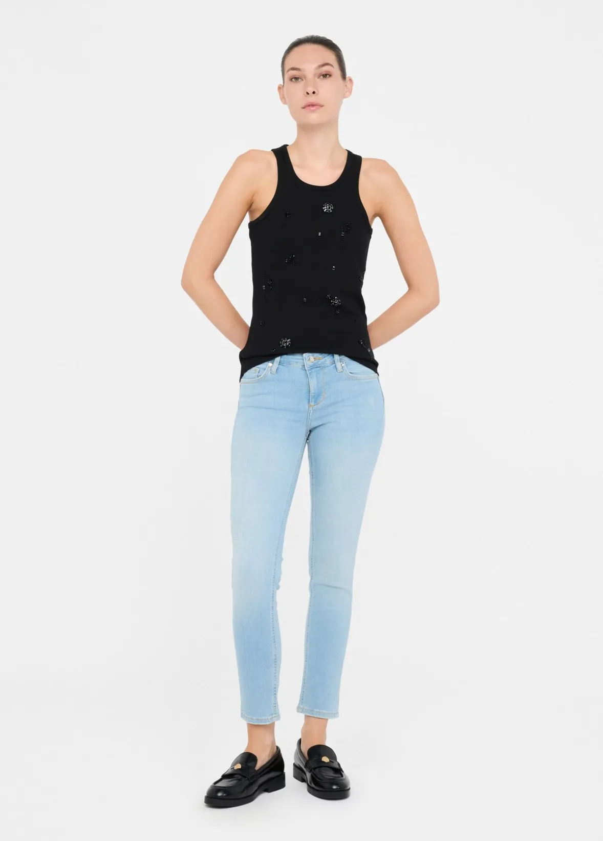 Jeans skinny bottom up