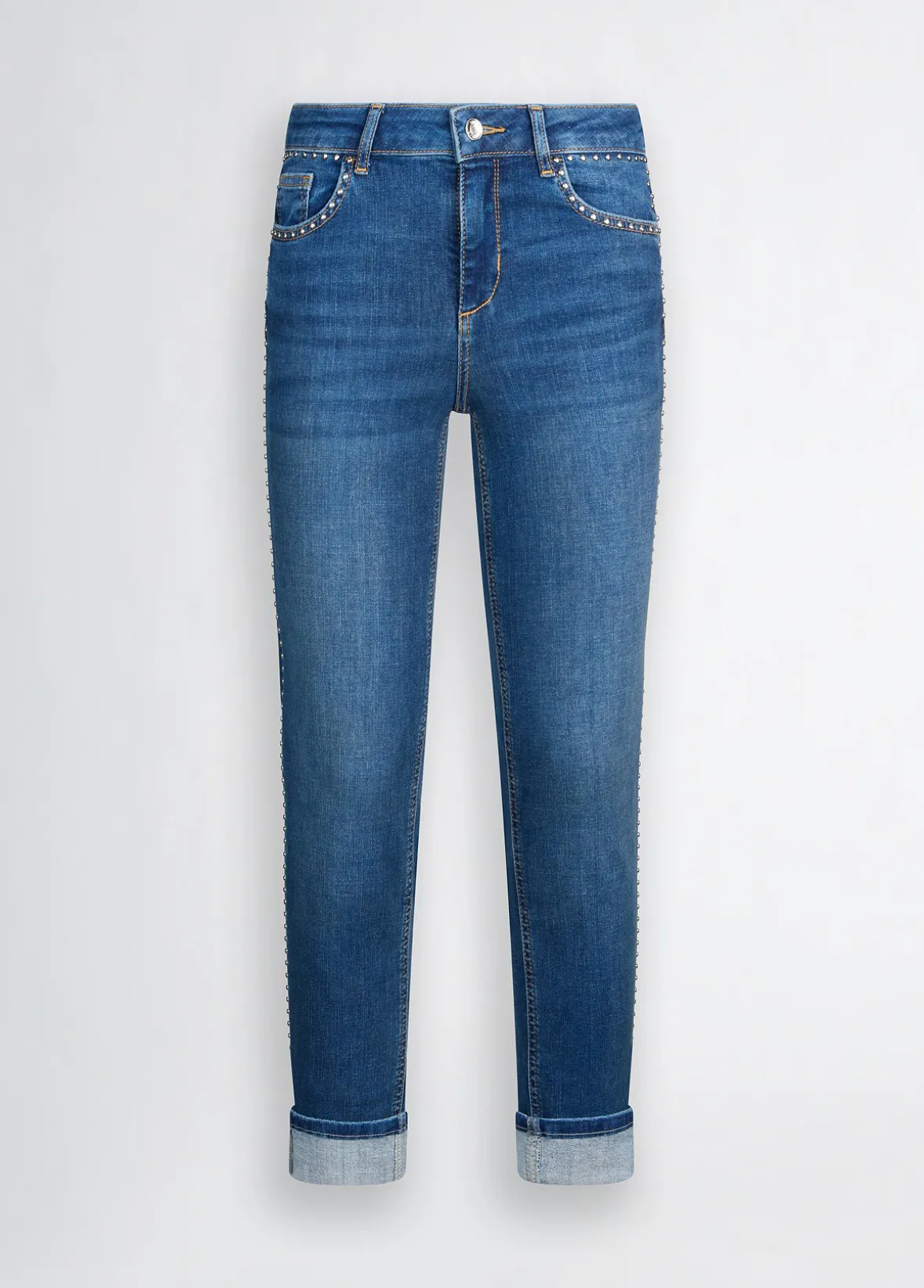 Jeans skinny con borchie