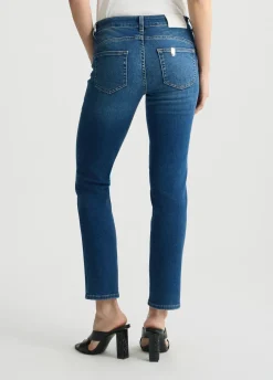 Jeans skinny con risvolto