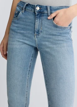 Jeans skinny con risvolto