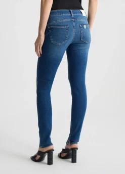 Jeans skinny con spacchetti