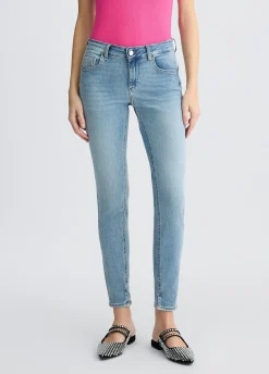 Jeans skinny con spacchetti