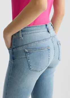 Jeans skinny con spacchetti