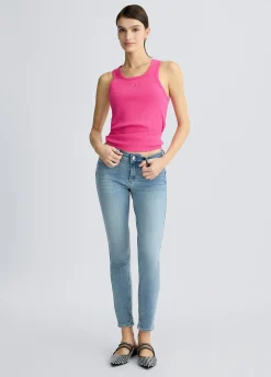 Jeans skinny con spacchetti