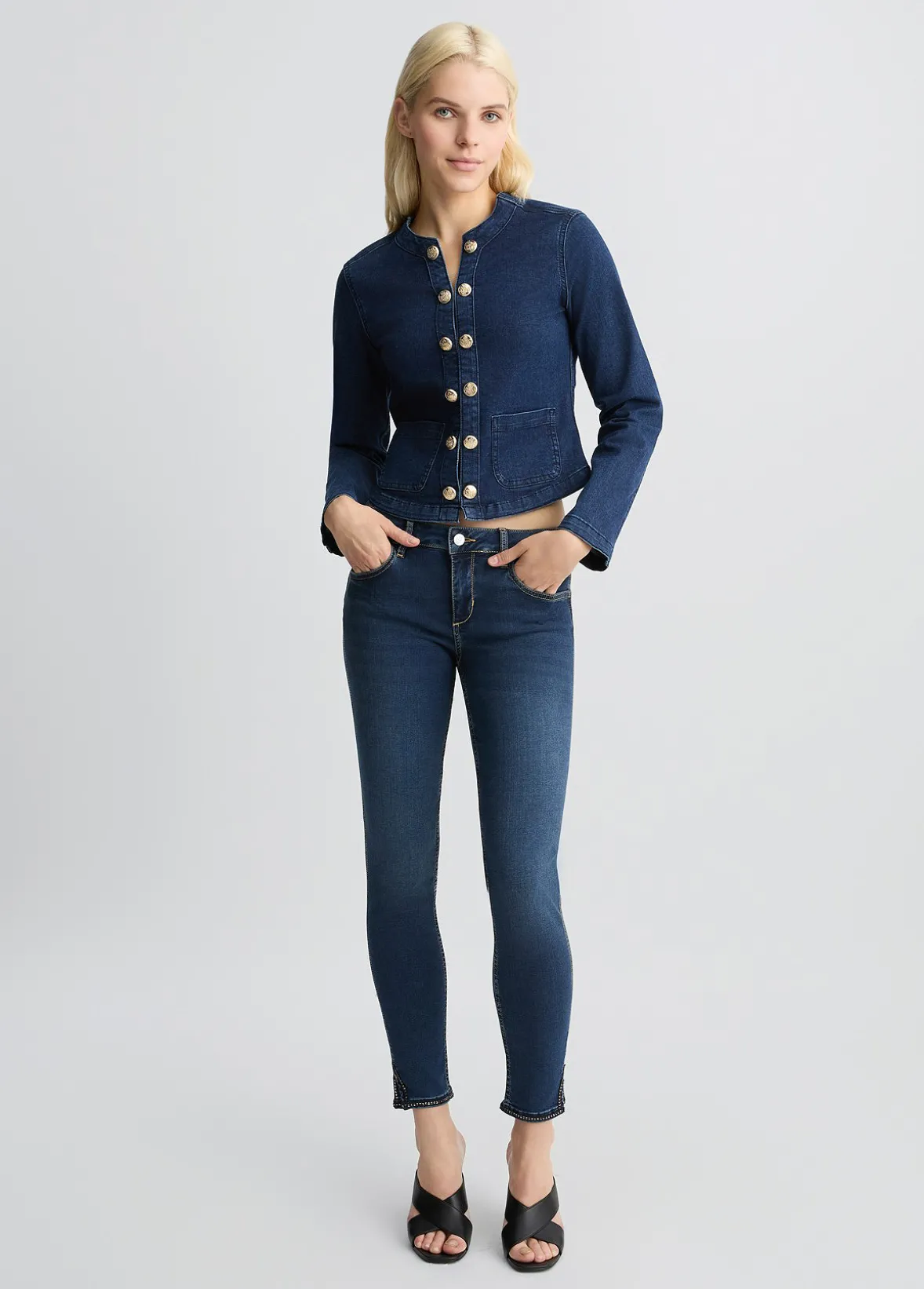 Jeans skinny con spacchetto