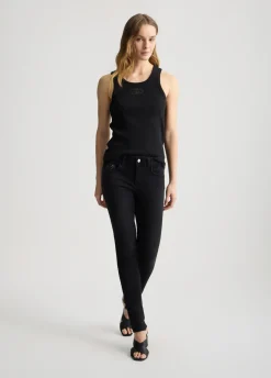 Jeans skinny con spacchetti