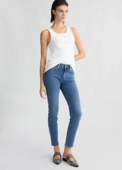 Jeans skinny con strass