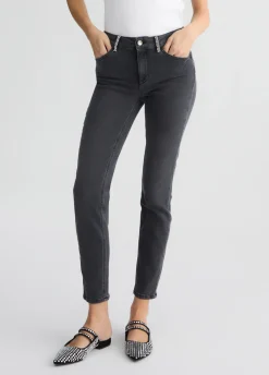 Jeans skinny con strass