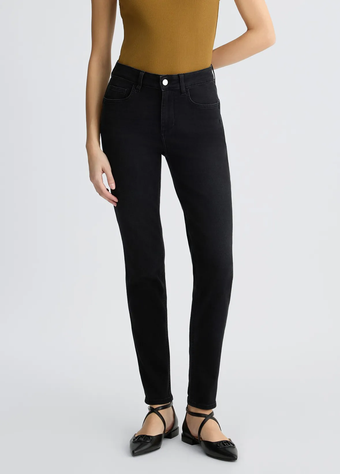Jeans skinny con strass