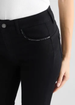 Jeans skinny con strass