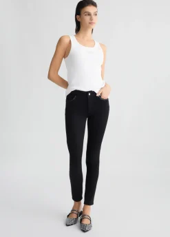 Jeans skinny con strass