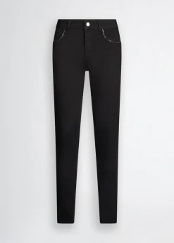 Jeans skinny con strass