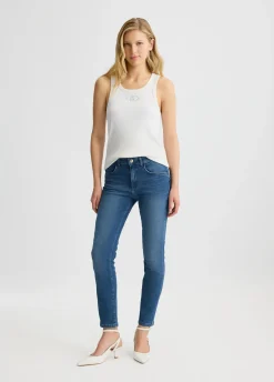 Jeans skinny in cotone used