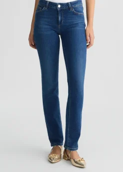 Jeans slim fit con strass