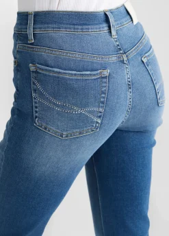 Jeans slim fit con strass