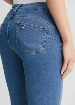 Jeans slim fit con strass