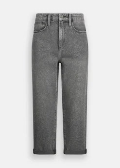 Jeans straight a vita alta