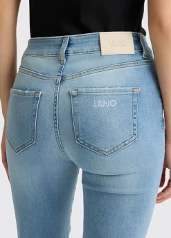 Jeans straight a vita alta