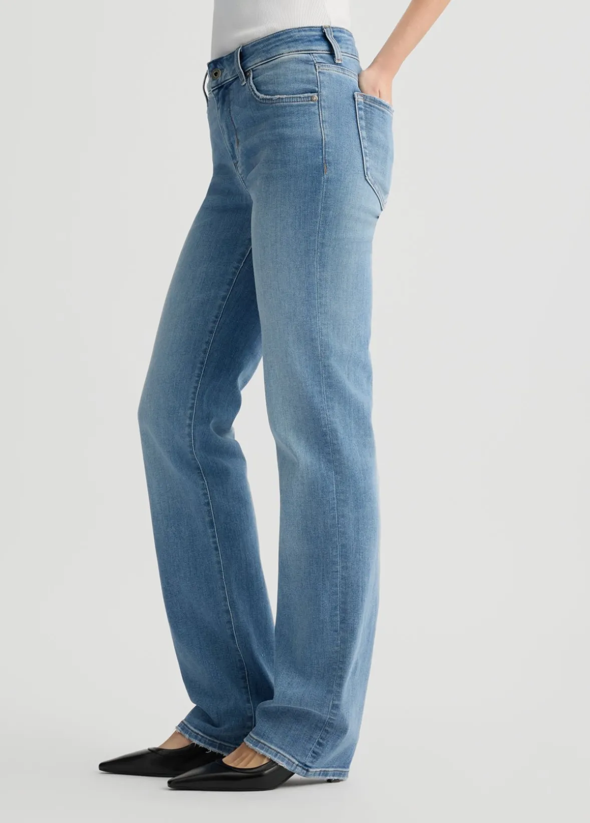 Jeans straight a vita bassa