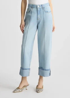 Jeans straight cropped