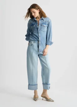 Jeans straight cropped