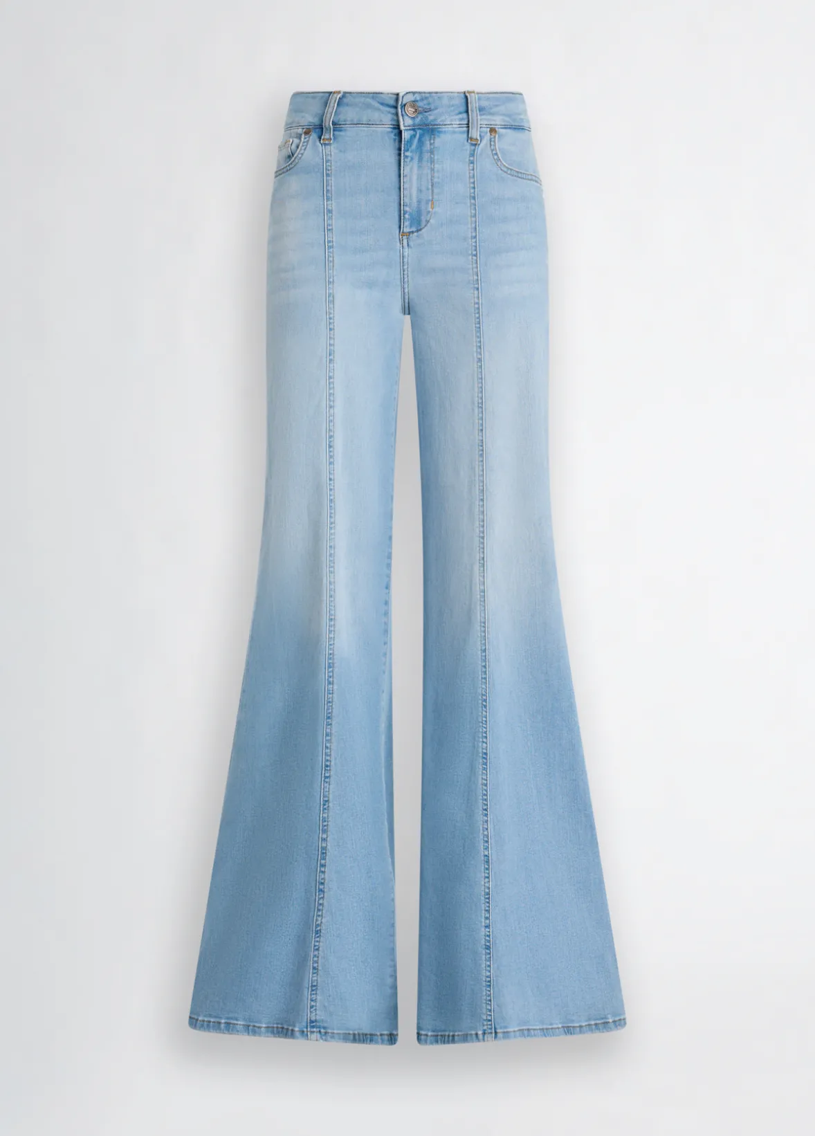 Jeans super flare a vita alta