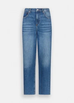 Jeans wide leg a vita bassa