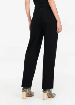 Jeans wide leg a vita bassa