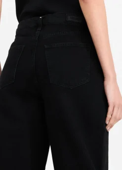 Jeans wide leg a vita bassa