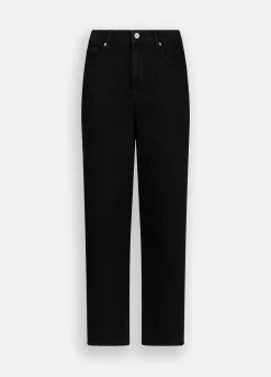 Jeans wide leg a vita bassa
